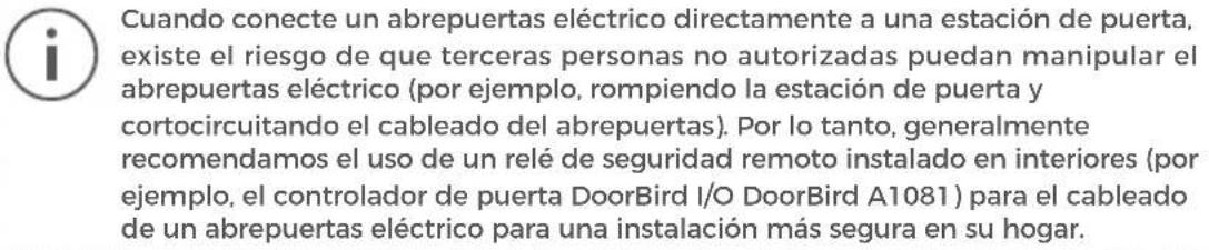 DoorBird MTM14E - CONEXIÓN DEL DISPOSITIVO - 9