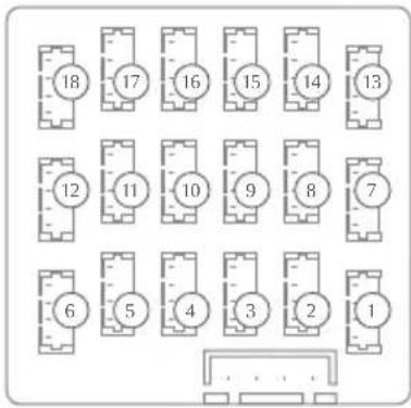 DoorBird D2100E - CONEXIÓN DE LOS BOTONES DE LLAMADA AL MÓDULO MULTI FAMILIAR - 2
