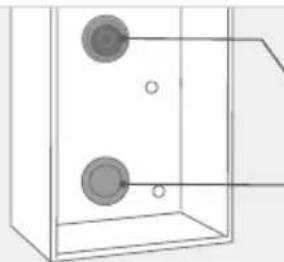 DoorBird D2100E - Montaje de la carcasa de montaje en superficie - 1