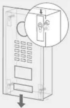 DoorBird D2100E - MONTAGGIO DEL PANNELLO FRONTALE - 4