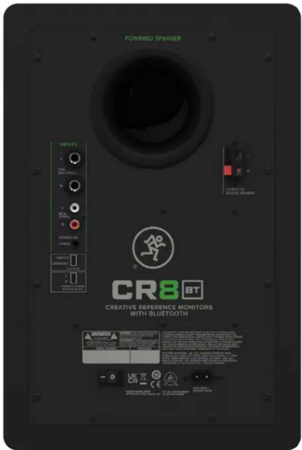MACKIE CR8BT - Chapitre 2 : Face arrière des modèles CR3.5BT, CR4.5BT, CR5BT et CR8BT - 1