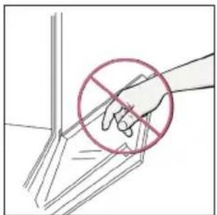 ROSIERES RO6 S5B3LYTB - OUTSIDE THE OVEN: removal and cleaning the glass door - 5