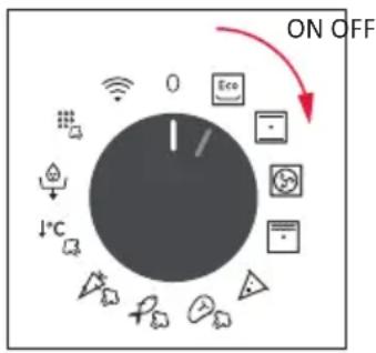 ROSIERES RO6 M5B3LYTB - SWITCHING ON/OFF THE OVEN - 1