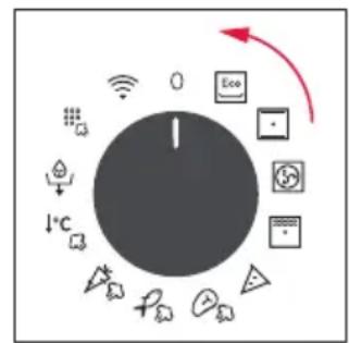 ROSIERES RO6 M5B3LYTB - SWITCHING ON/OFF THE OVEN - 2