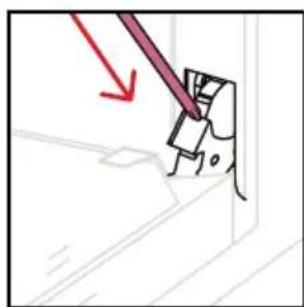 ROSIERES RO6 M5G5YTB - OUTSIDE THE OVEN: removal and cleaning the glass door - 10