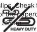 GBC ShredMaster SM15-08 - CANNOT shred the following: - 2