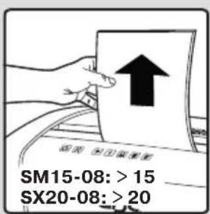 GBC ShredMaster SM15-08 - SHREDMASTER™ SM15-08 SHREDMASTER™ SX20-08 - 15