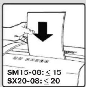 GBC ShredMaster SM15-08 - SHREDMASTER™ SM15-08 SHREDMASTER™ SX20-08 - 7