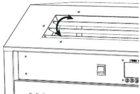 Dantherm ACT-7 - Einstellen der Luftstromrichtung - 1