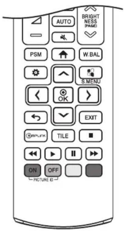 LG 49XS4P-B - Boutons numériques et alphasétiques - 1