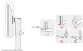 LG 24BP45YP - Moving and Lifting the Monitor - 1