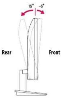 LG 24MP400P - Adjusting the Angle - 1