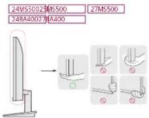LG 27MS550 - Moving and Lifting the Monitor - 1