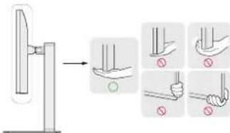 LG 27US500 - Moving and Lifting the Monitor - 3