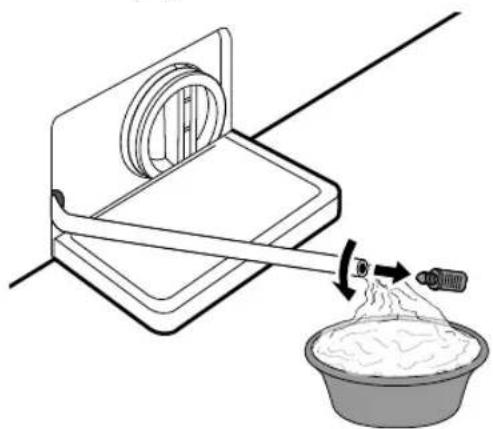 LG F4X1009NWK - Nettoyer le filtre de la pompe de vidange et exécuter une évacuation d'eau d'urgence - 2