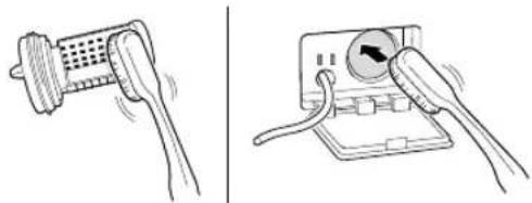 LG F4X1009NWK - Nettoyer le filtre de la pompe de vidange et exécuter une évacuation d'eau d'urgence - 4