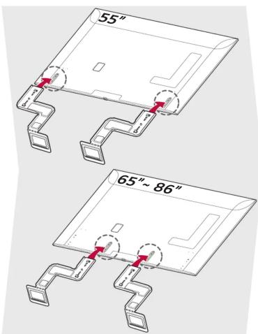 55" 65"~86"
