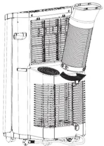 HAIER QPSA13 - INSTALL EXHAUST HOSE ASSEMBLY TO BACK OF UNIT - 1