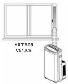 HAIER QPSA13 - CONECTE LA MANGUERA DE SALIDA AL PANEL DE LA VENTANA - 1