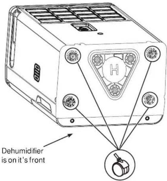 HAIER QDHR35 - Installing the Casters (only for QDHR20 and QDHR35) - 1