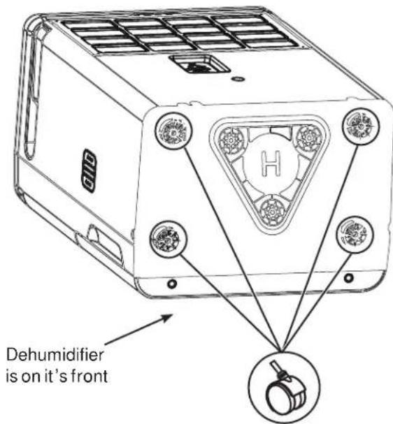 HAIER QDHR20 - Installing the Casters (only for QDHR20 and QDHR35) - 1