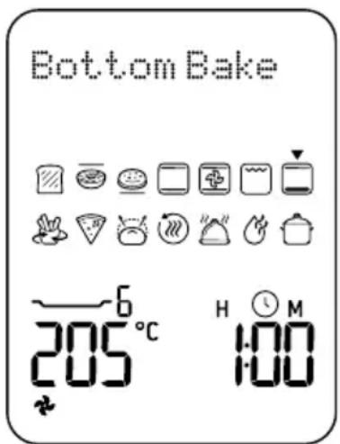 Bottom Bake 205°C H 1:00 M