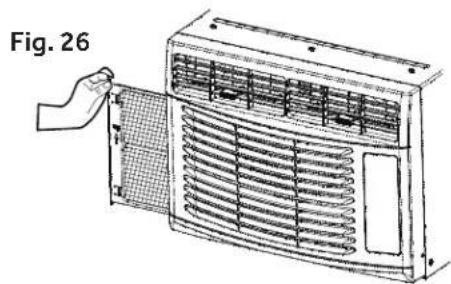 HAIER HWR05XCR - CLEANING THE AIR FILTER - 2