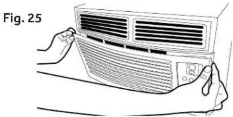 HAIER HWR05XCR - CLEANING THE AIR FILTER - 1