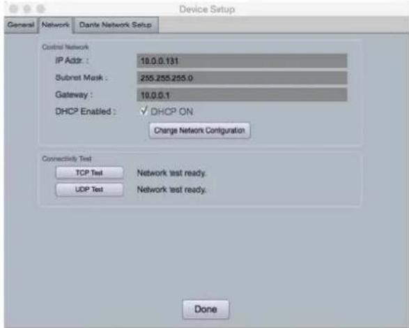 RCF Matrix Audio DX1616 - IP reset with software - 2