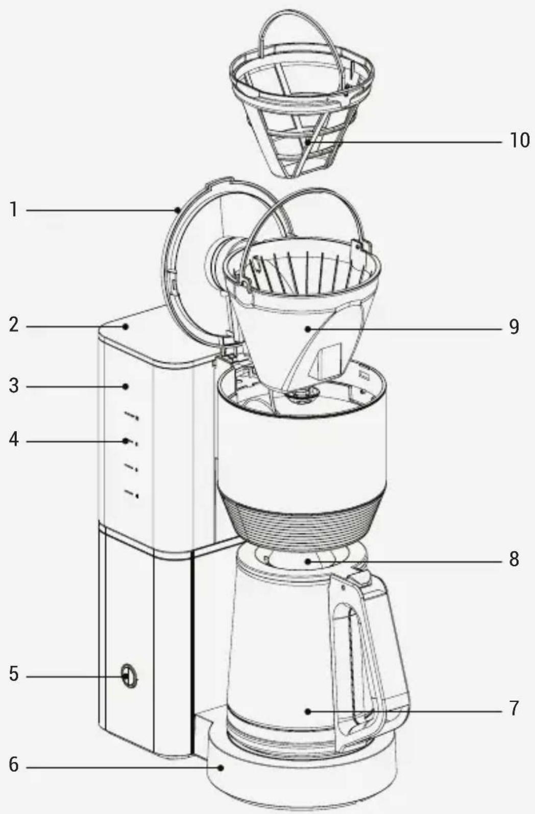 BEKO CFM7353I - Su cafetera de goteo - 1
