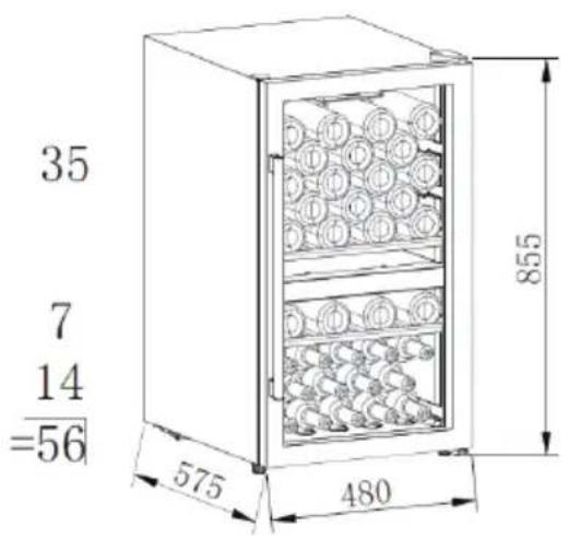 VEDETTE VCAVE56DZ - Stockage du vin - 1