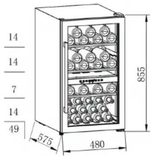 VEDETTE VCAVE56DZ - Stockage du vin - 2