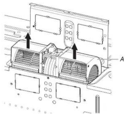 JennAir YJMHF930RSS - Réorientation du moteur du ventilateur pour une installation avec évacuation par le mur - 5