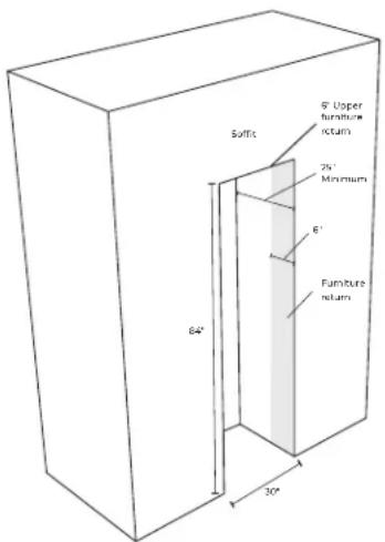 JennAir JKCHR302ML - Opening Dimensions - 1
