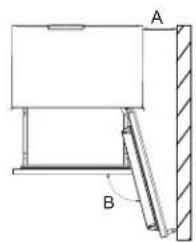 JennAir JKCHR302ML - Door Swing Dimensions - 1