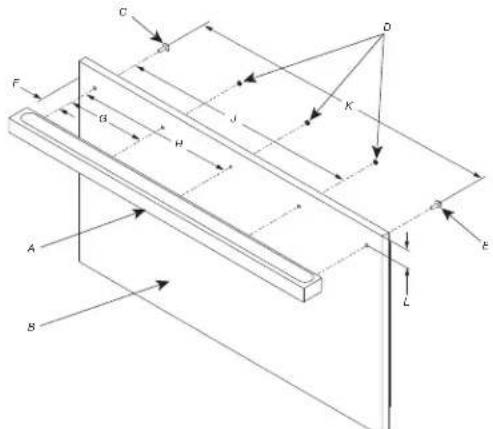 JennAir JKCHR302ML - Illustration 1 – Porte du réfrigérateur/congélateur - 6