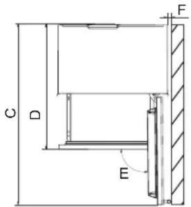 JennAir JKCHL302ML - Dimensions pour l'ouverture des portes - 2