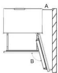 JennAir JKCHL302ML - Door Swing Dimensions - 1