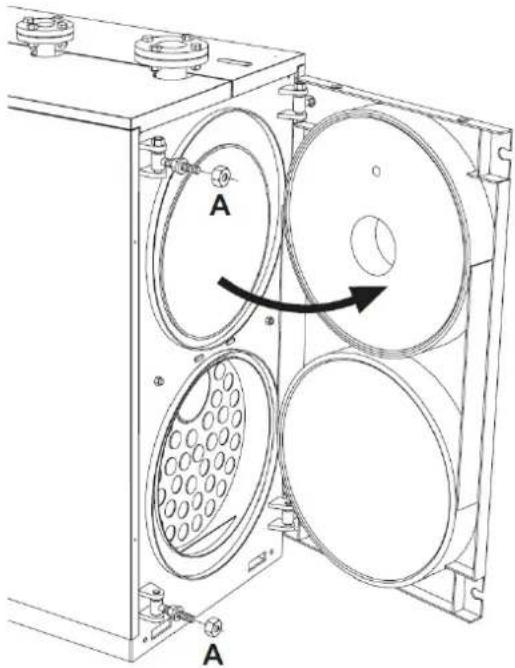 FERROLI TP3 COND 65÷1000 - Front door opening and adjustment - 3