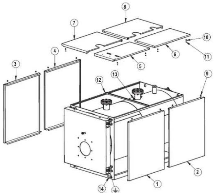 FERROLI PREXTHERM RSW 1250N÷6000N - Pie (Fig. 10) - 1
