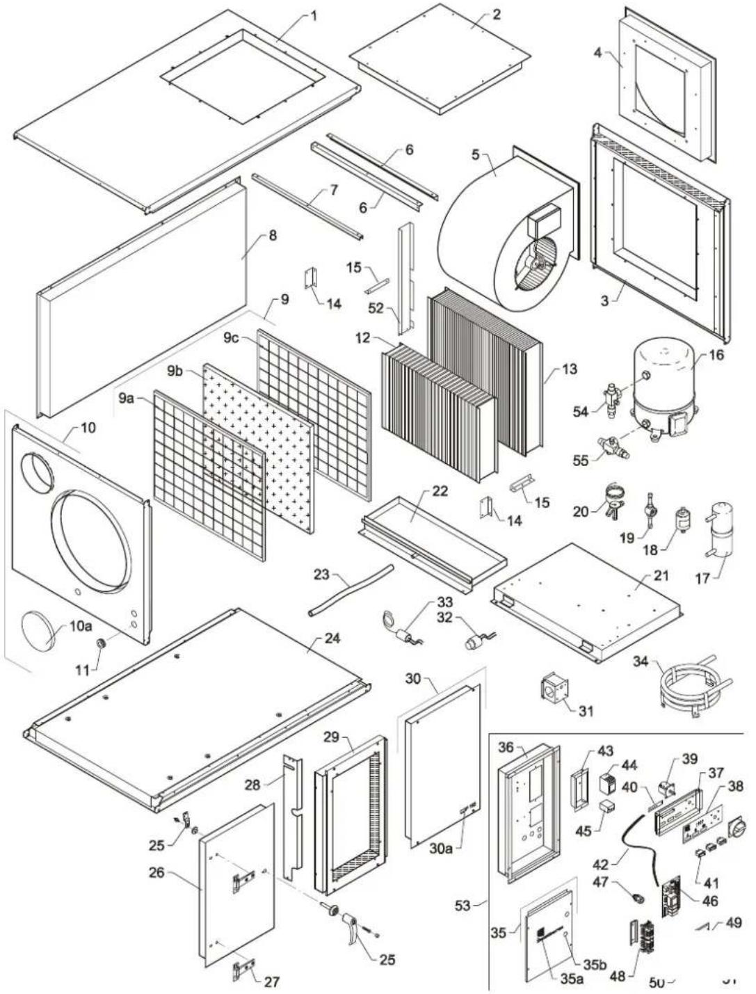 Dantherm CDP 75 MKII - CDP 125 MK II Reservedele/Spare parts/Ersatzteile/Pièces de rechange/Запасные части/Parti di ricambio/ Reservedelar/ Reservedelar - 2