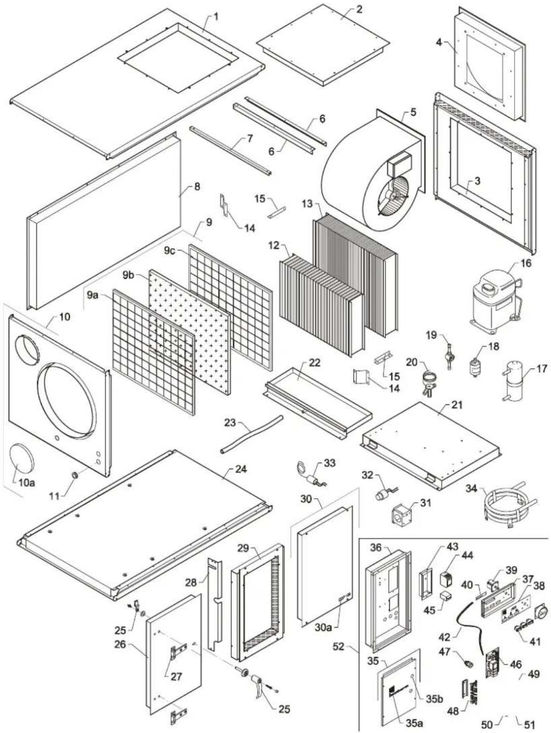 Dantherm CDP 75 MKII - CDP 75 MK II Reservedele/Spare parts/Ersatzteile/Pièces de rechange/Запасные части/Parti di ricambio, /ReservedelarReservedelar - 2