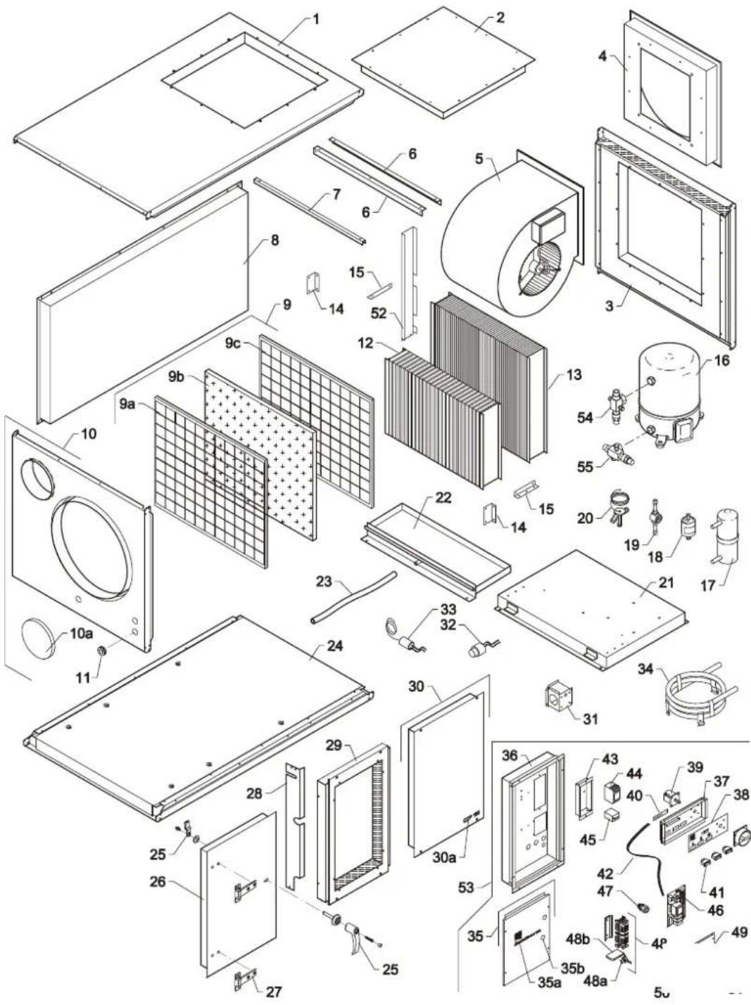 Dantherm CDP 75 MKII - CDP 165 Reservedele/Spare parts/Ersatzteile/Pièces de rechange/ Запасные части/Parti di ricambio, /Reservedelar/ Reservedelar - 2