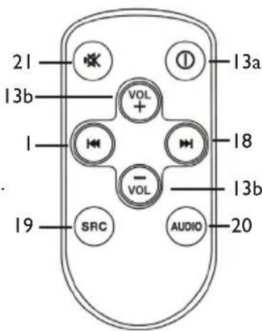 Trevi SCD 5602 BT - DESCRIPCIÓN DE LOS COMANDOS DE LA UNIDAD - 1