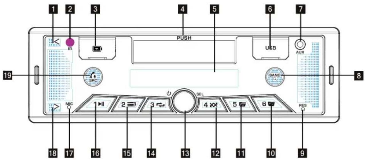 Trevi SCD 5602 BT - COMMANDES - 1