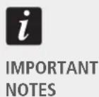 RCF L-PAD 10C - IMPORTANT NOTES - 2