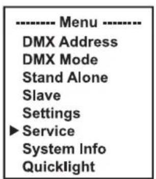 Cameo AZOR SP2 - SERVICE MENU (Service) - 1