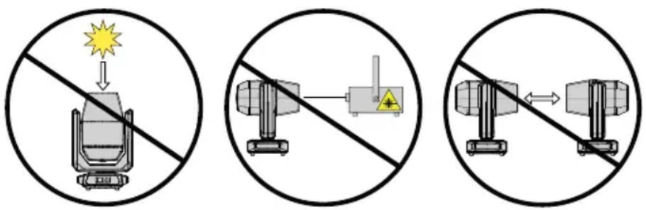 Cameo AZOR SP2 - ATTENTION! POTENTIAL DAMAGE FROM EXTERNAL LIGHT SOURCES! - 1
