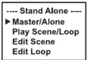 Cameo AZOR SP2 - STAND-ALONE MENU - 2
