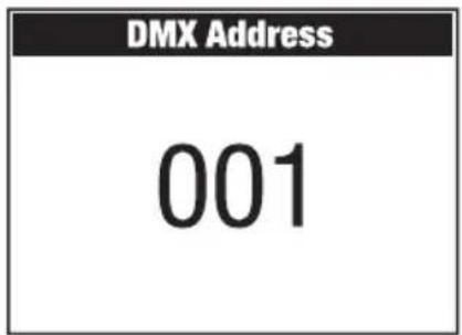Cameo OTOS W6 - SETTING THE DMX START ADDRESS (DMX Address) - 3
